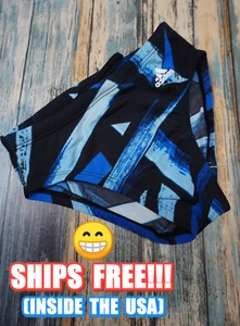 NEW! BOYS ADIDAS SIZE 22 Brief Black & Blue #308 - Picture 1 of 3