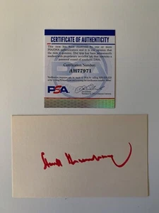 Hank Greenberg Signed Autograph Index Card PSA DNA j2f1c - Picture 1 of 2