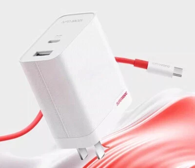 Original OnePlus 13 12 11 SUPERVOOC 120W GaN Dual Port USB-C Wall Charger Cable - Image 1 of 4