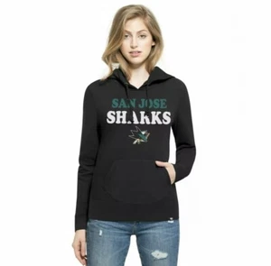 ‘47 Brand San Jose Sharks NHL Hockey Hoodie Women's Headline Hoodie Sz XL New - Picture 1 of 12