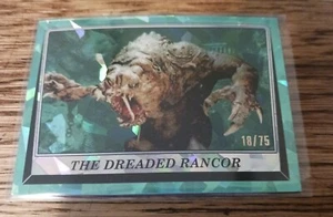 2023 Topps Sapphire Star Wars Return of the Jedi The Dreaded Rancor 18/75 Aqua - Picture 1 of 2