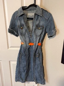 Karen Millen Denim Midi Dress US size 8 - Picture 1 of 9