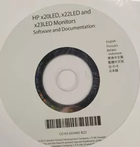 HP SOFTWARE/Documentation CD 603465-B22 FOR x20LED, x22LED, & x23LED Monitors - Picture 1 of 7