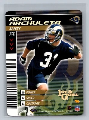 NFL Showdown 2002 Adam Archuleta 1st & Goal Foil #120 - Image 1 of 2