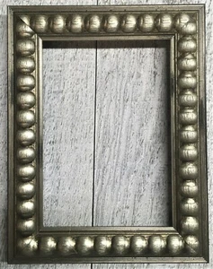 U003 1-1/4" Silber Perlen Crackle Holz Bilderrahmen - Bild 1 von 2