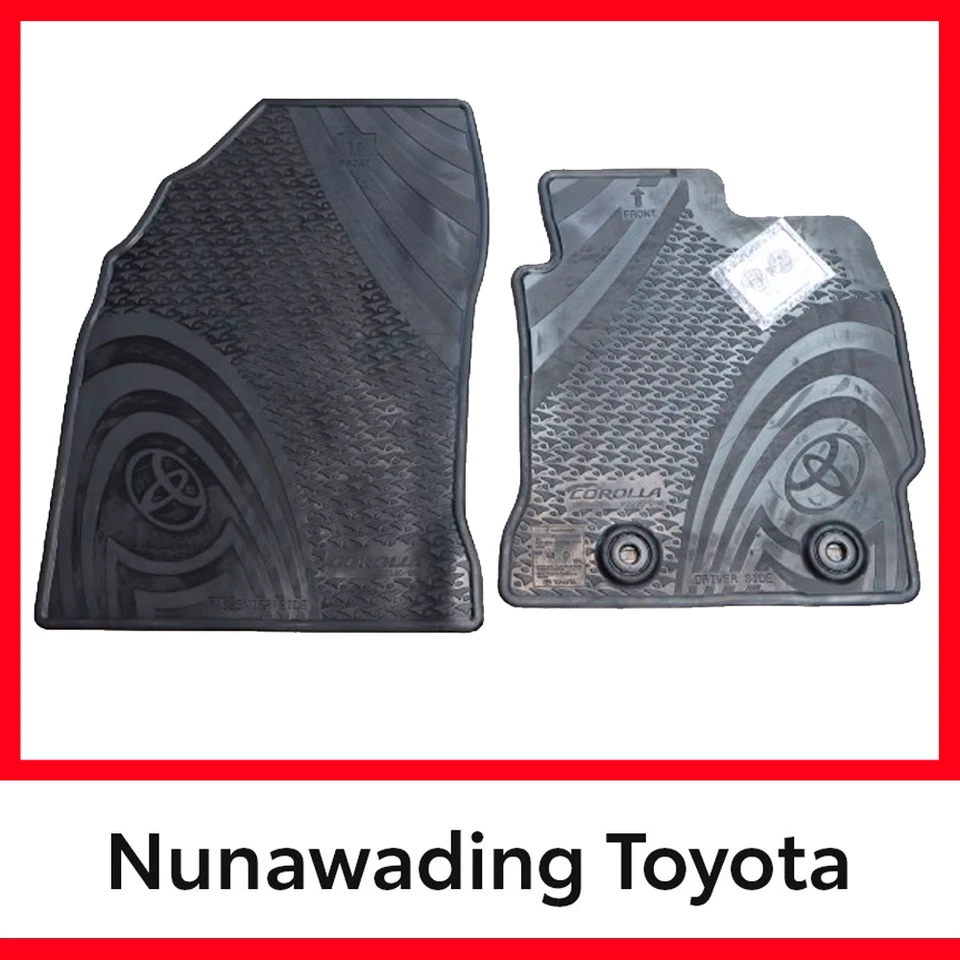 Genuine Toyota Corolla Hatch Front Rubber Floor Mats 08/2012 - 05/2018 - image 1 of 3