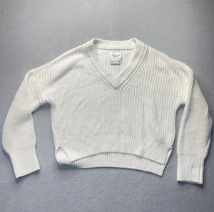 Abercrombie & Fitch Sweater Women's Size XS White Soft Relaxed Oversize Pullover - Picture 1 of 7