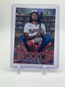 2025 Bowman James Wood #HS-5 Rookie Hobby Stars World of Wax Nationals RC - Picture 1 of 2