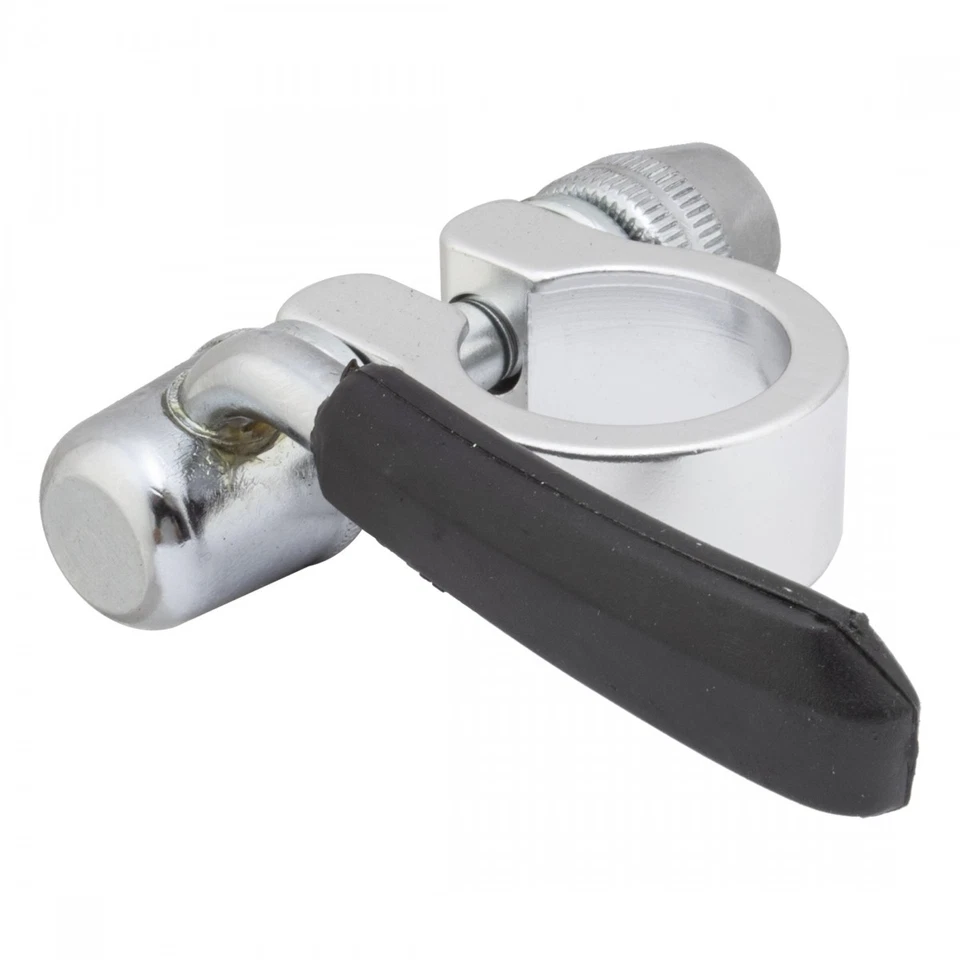 Abrazadera de tija de sillín Sunlite de aleación y cromo QR 28,6 mm plateada | Duradera, ligera Foto 1 de 1