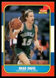 1986-87 Fleer #22 Brad Davis NM- - Picture 1 of 2