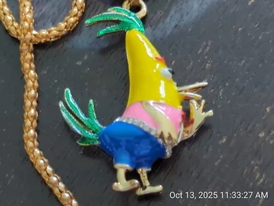 COLLANA POLLO FUNKEY BETSEY JOHNSON - Immagine 1 di 2