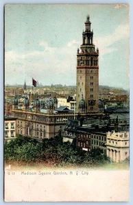 POSTAL ROTOGRÁFICA PRE-1907 MADISON SQUARE GARDEN CIUDAD DE NUEVA YORK NYC - Imagen 1 de 2