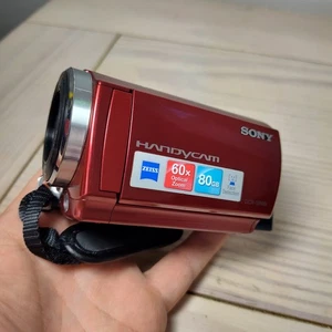 Sony DCR-SR68 80GB Handycam Camcorder (Red) - Picture 1 of 11