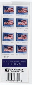 2019 Forever Flag Complete Booklet, Scott #5345a, Mint NH - Picture 1 of 1