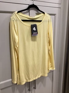 Nuevo con etiquetas Top Fourlaps Manga Larga Te Calienta/Enfría Anti Microbiano Talla M - Imagen 1 de 11