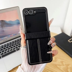 Stoßfeste Leder Handyhülle für Samsung Galaxy Z Flip 7/6/5/4/3 robuste Hülle - Bild 1 von 17