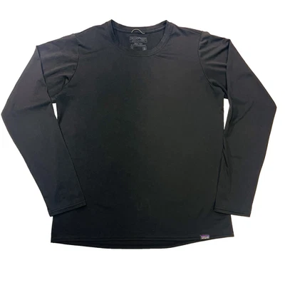 Camisa Patagonia Capilene Mujer S Negra Peso Medio Capa Base Crew Ligera Foto 1 de 4