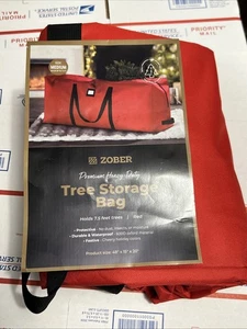Zober Schwerlast Baum Aufbewahrungstasche rot passt 7,5 Fuß Bäume ZCD-104-rd - Bild 1 von 1