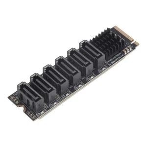 M.2 NVME PCI-E PCIE X4 X8 X16 à 6 Ports 3.0 SATA Adaptateur Carte Riser ASM6535 - Photo 1/7