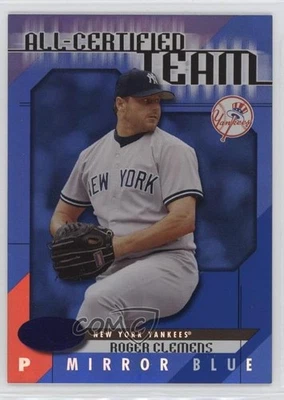Espejo Team 2002 certificado Leaf azul/50 Roger Clemens #AC-9 Foto 1 de 3