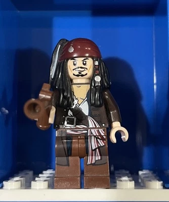 Lego Captain Jack Sparrow with Jacket 4184 Pirates of the Caribbean Minifigure - Image 1 of 4