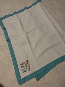 Vintage Riegel Baumwolle Flanell Baby Empfangsdecke hell Elefant Löwe Giraffe - Bild 1 von 5
