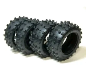 Neumáticos delanteros y traseros Tamiya 9805111 9805110 Hot Shot Hotshot Boomerang nuevos - Imagen 1 de 1