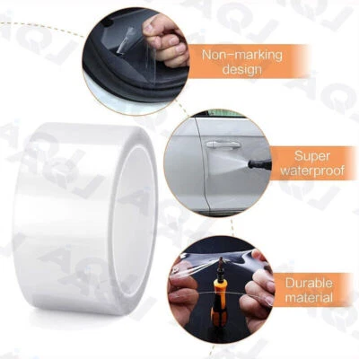 Accessories Transparent Auto Car Door Sill Scuff Cover Plate Sticker For-Pontiac - Image 1 of 4