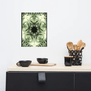 Kush Kaleidoscope Poster Five-Point Flower Poster - Picture 1 of 5