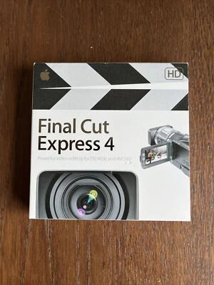 Genuine Apple Final Cut Express 4 HD - Video Editing Software OSX 10.4 UPGRADE - Image 1 of 3