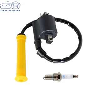 For Honda 2007-2013 Rancher 420 30510-HP5-601 Ignition Coil Spark Plug W/Cap - Picture 1 of 8