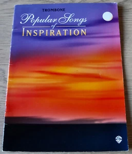 POPULAR SONGS OF INSPIRATION TROMBONE BASS CLEF SHEET MUSIC BOOK (1996) - Picture 1 of 5
