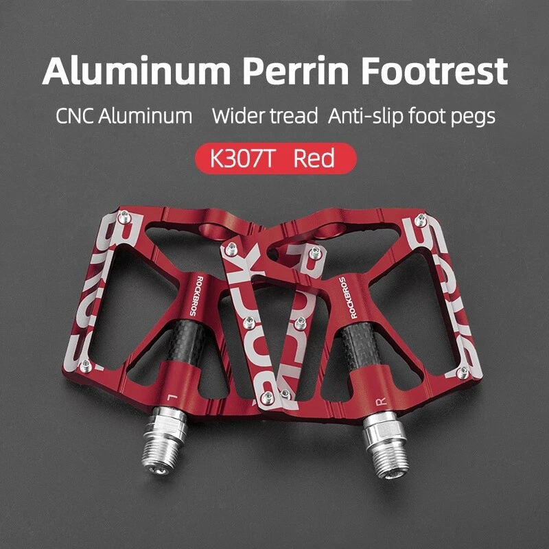 Pedales de bicicleta de montaña ROCKBROS 9/16"" rodamiento de aleación de aluminio pedales reflectantes Foto 1 de 4