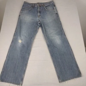 Patagonia Jeans Mens 32x29 Blue Straight Organic Cotton Denim Faded Distressed - Picture 1 of 9