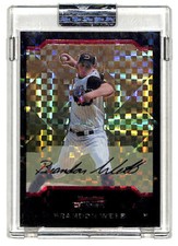 2004 Bowman Chrome Uncirculated Brandon Webb 28/172 Xfractor Refractor Card