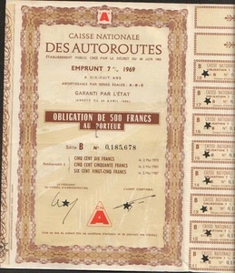 Caisse Nationale des AUTOROUTES (J) - Picture 1 of 1