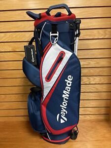 TaylorMade Select ST Stand Bag,Navy/Red/white