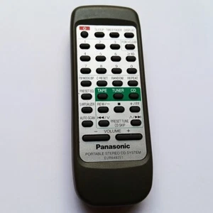 Panasonic EUR648251 Remote Audio Portable Stereo CD System Tape Tuner Used #155 - Picture 1 of 2