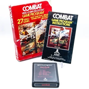 Combat Atari 2600 | Cartridge Box Manual CIB | Tested & Working - Picture 1 of 6