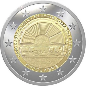 2017 Cyprus € 2 Euro Uncirculated UNC Coin - Paphos European Capital of Culture - Picture 1 of 2