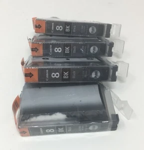 4 OEM black Canon PIXMA iP6700D MP500 MP800R #8 ink toner Cannon inkjet printer - Picture 1 of 1