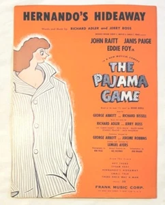 HERNANDOS HIDEAWAY Sheet Music 1954 Broadway Pajama Game Musical Tango Guitar - Picture 1 of 5