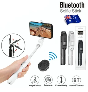 Selfie Stick Bluetooth 360°Monopod Phone Tripod For iPhone Samsung Pixel REDMI - Picture 1 of 7