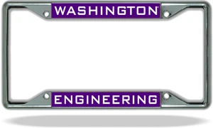 Washington ENGINEERING License Plate Frame - Picture 1 of 1