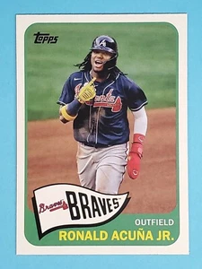 2021 Topps Series 2 Throwback Ronald Acuna Jr Atlanta Braves #T65-6 - Imagen 1 de 2