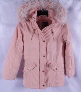 Live Justice Pink Girls Pink Winter Coat Jacket with Hood Size Small - Picture 1 of 9