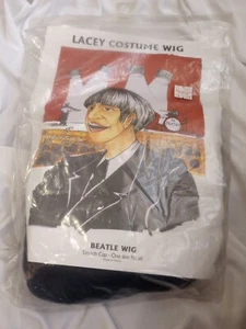 LACEY COSTUME WIG BEATLE WIG BLACK ONE SIZE FITS ALL COSPLAY COSTUME HALLOWEEN - Picture 1 of 3