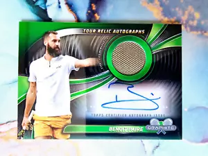 Benoit Paire Verde/75 Patch Reliquia Auto Evento Usato 2024 Topps Grafite Tennis - Foto 1 di 2