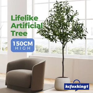 Artificial Olive Fake Plant Natural Decoration Home Office Lifelike Fruit Leaves - Picture 1 of 11