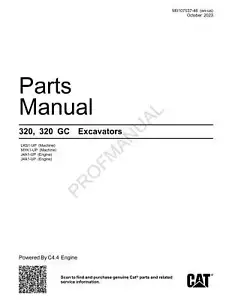 Caterpillar Cat 320 GC Bagger Teilekatalog Handbuch M0107537 - Bild 1 von 1